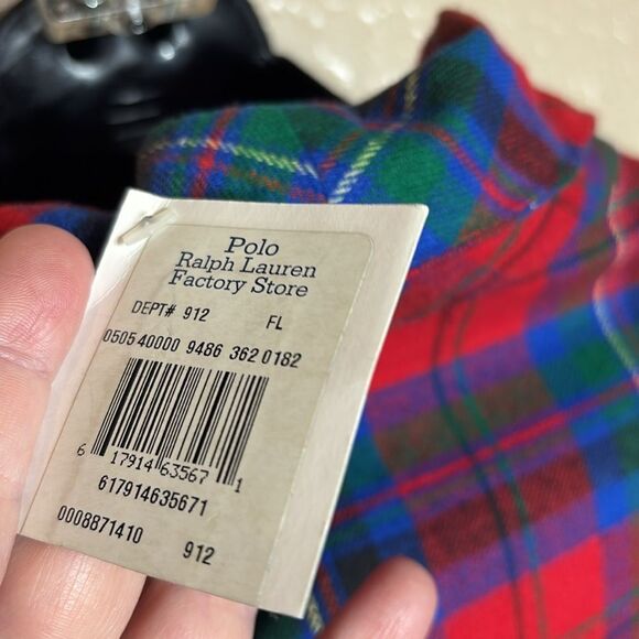 Ralph Lauren 100% cotton tartan plaid belted robe maxi full length lounge new - Picture 5 of 7